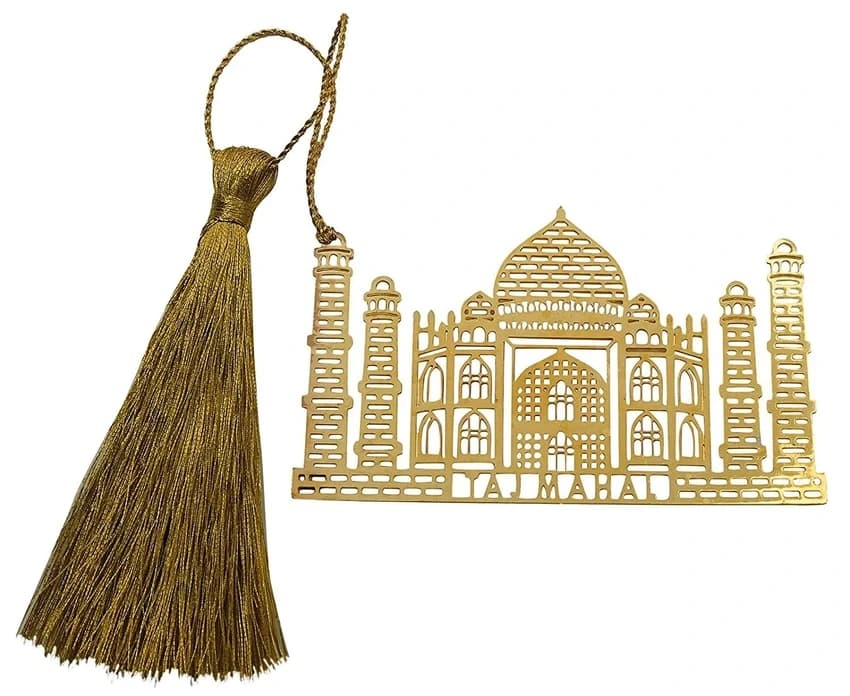GOLDEN Taj Mahal Bookmark/Metal Bookmark, Material: brass