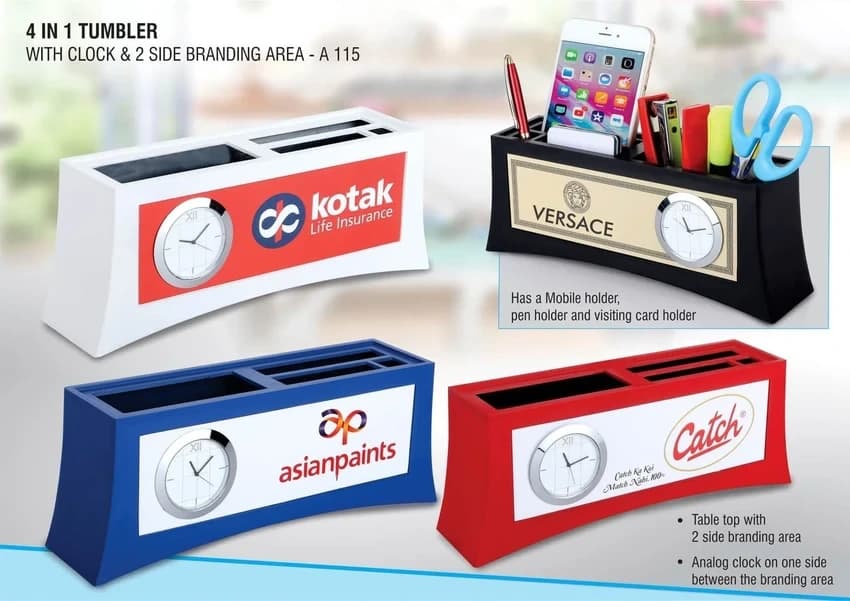 A115 Tumbler With Clock & 2 Side Branding Area Branding Included