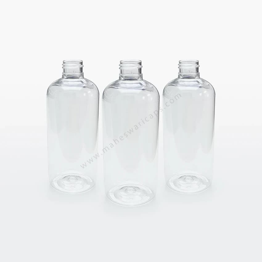 300 ml Hair Oil Boston Transparent PET Bottle