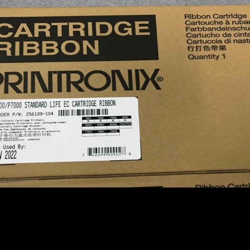 Black Printronix P8000P7000N7000 Ribbon Cartridge, For Dotmatrix Printer