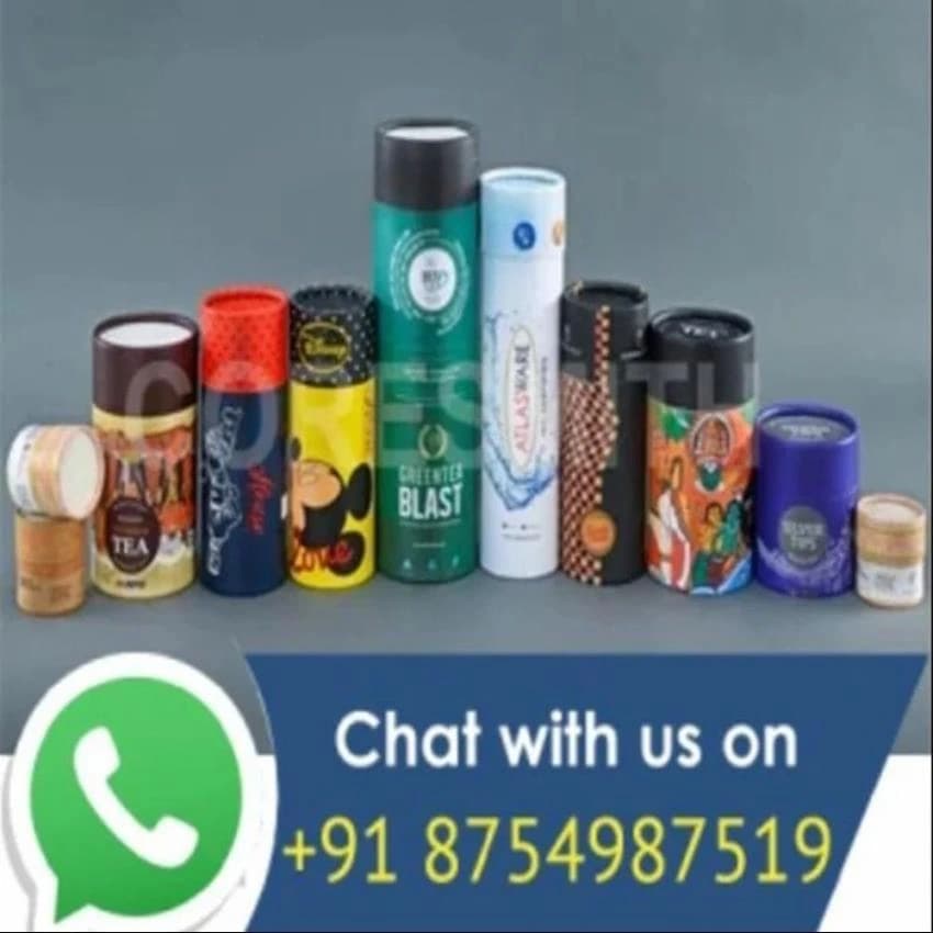 Multicolor Printed Paper Canister