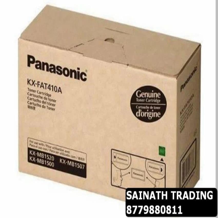 Black Panasonic kx fat 410a Toner Cartridge, For Printer