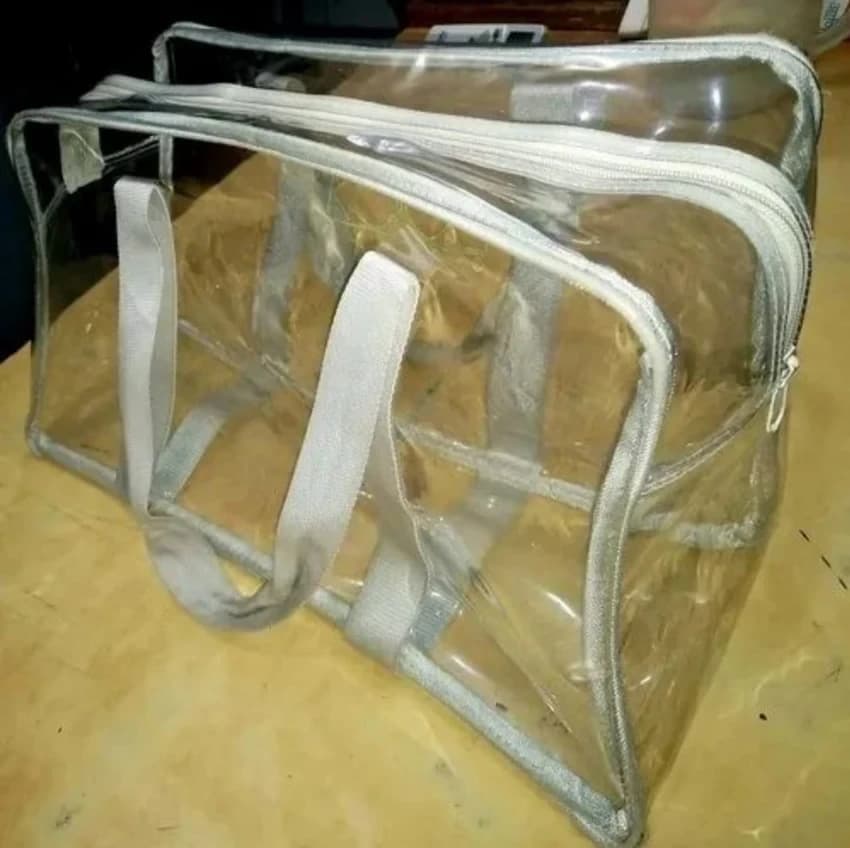 Transparent Zipper PVC Blanket Packaging Bag, Capacity: 5 Kg