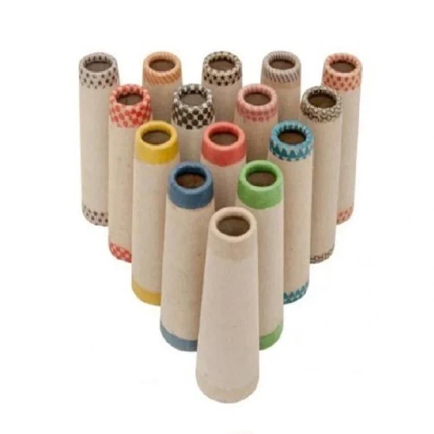 4""20"" Conical White Printed Paper Cone, For Textile Industry