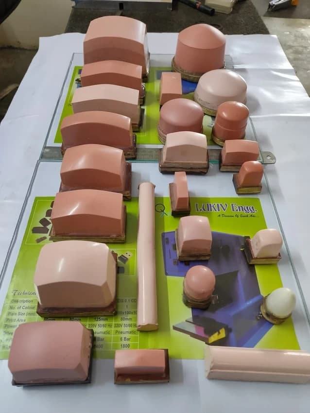 Lukiv industris Printing Silicone Pad, Packaging Size: Bubble Rap Boxes