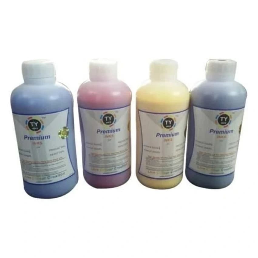 Cyan and Yellow TY Premium Solvent Ink, Pack Size: 1 L