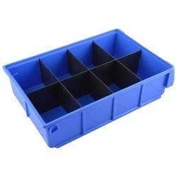 Plastic Black and Blue Partition Bins
