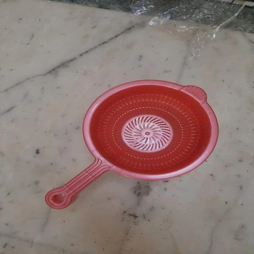 Round Red Plastic Basket, For Storage