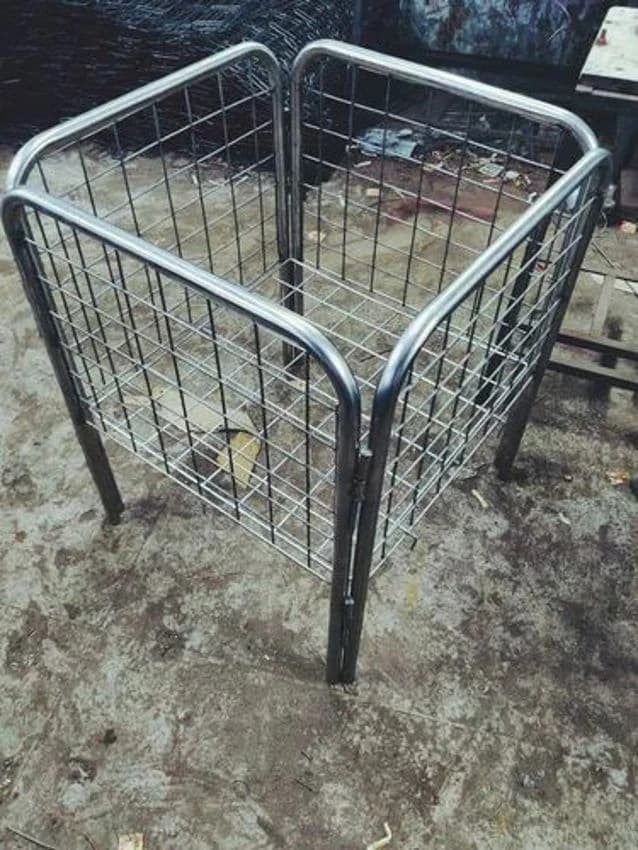 Anywhere Open Top 24" x 24' SS Basket, Material Grade: 202, Capacity: 20kg