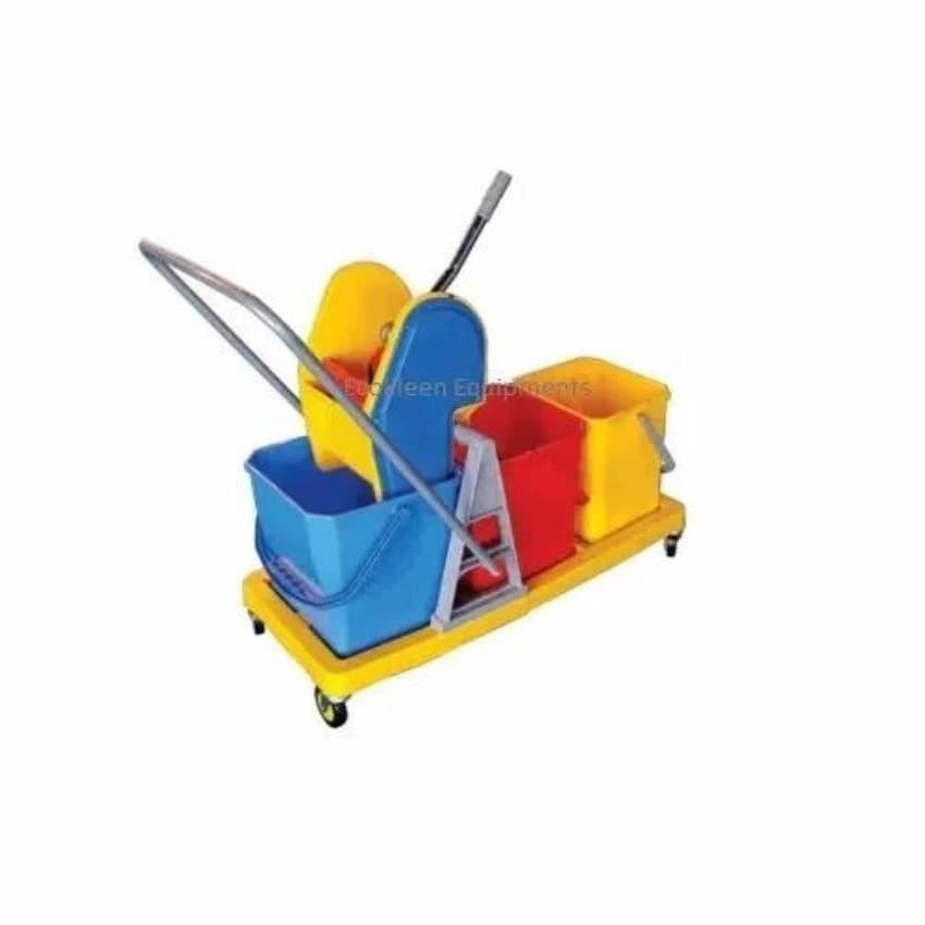 Triple Bucket Wringer Trolley