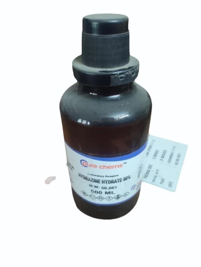 Hydrazine Hydrate 80 Lab Grade 500ml Bottle