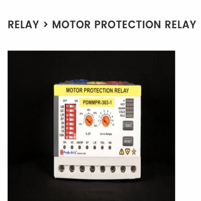 Motor Protection Relays, Prok Dvs