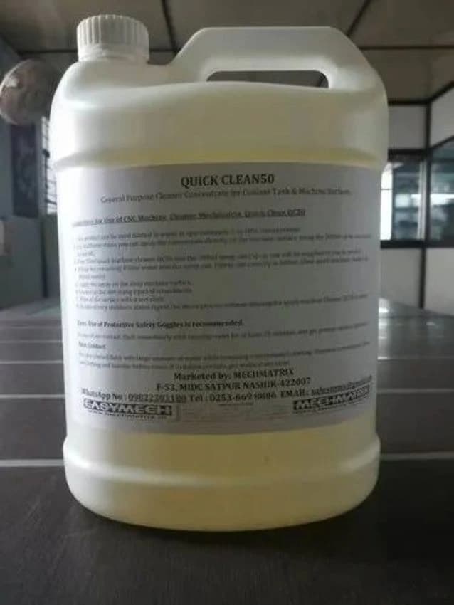 Easymech QC50 Quick CNC Machine Cleaner Quickclean QC50 Mechmatrix CLEANOIL