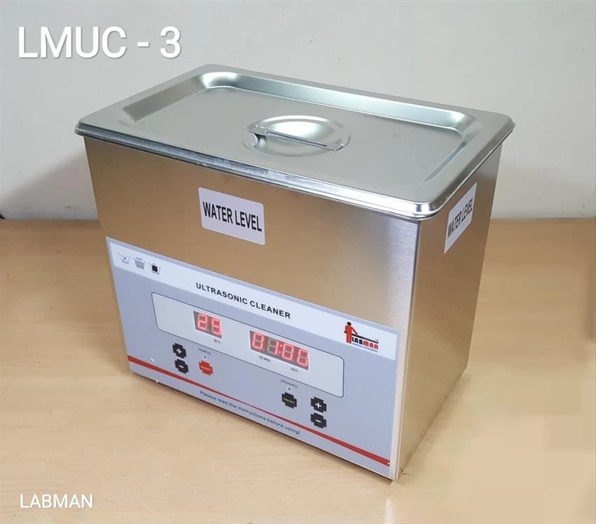 Stainless steel Digital Ultrasonic Cleaner LabMan, 5 L