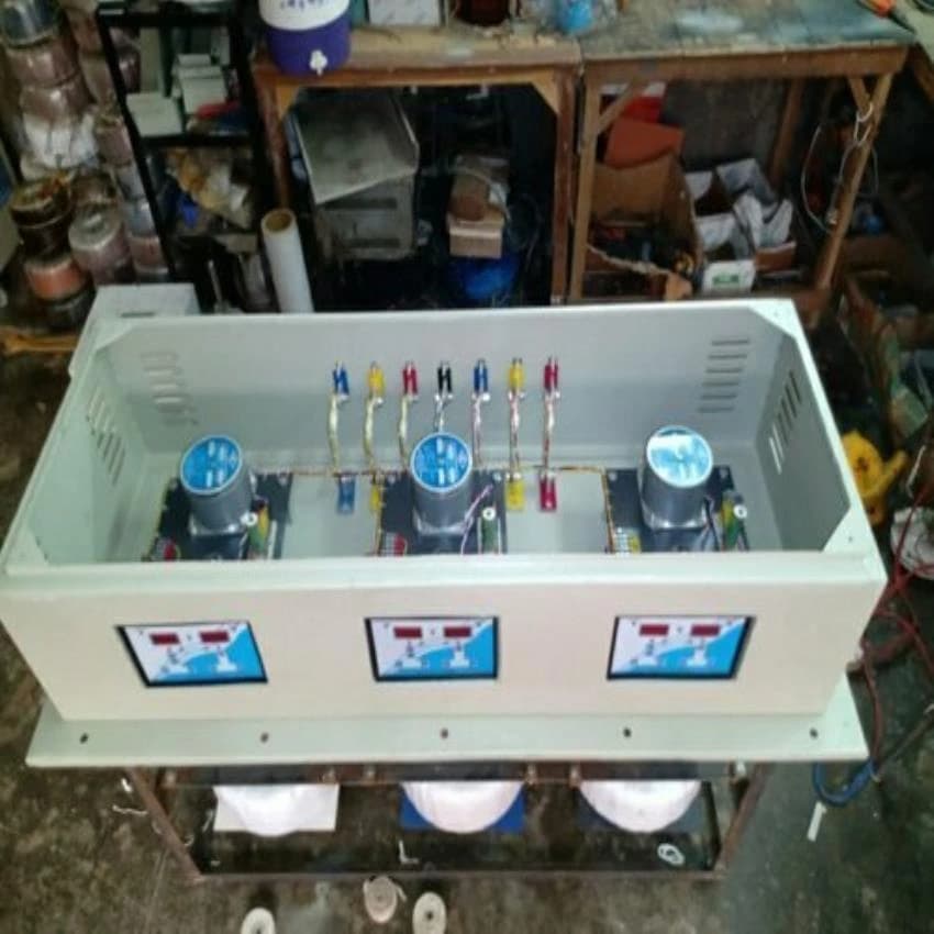Automatic 98% Variac Type Servo Stabilizer, Without Surge Protection, 300V-470V
