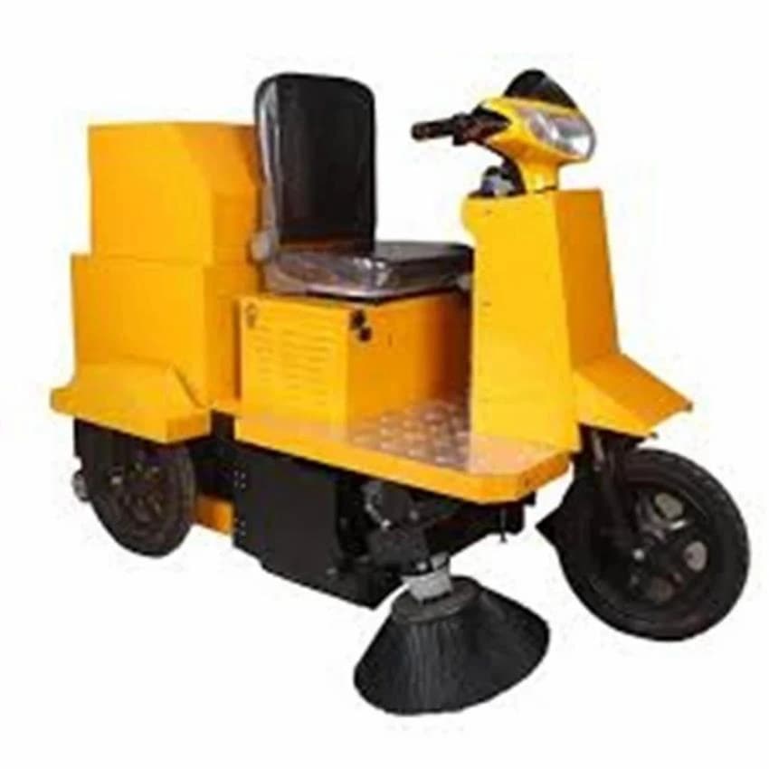 Buildcon Stainless Steel Ride On Sweeper, Battery