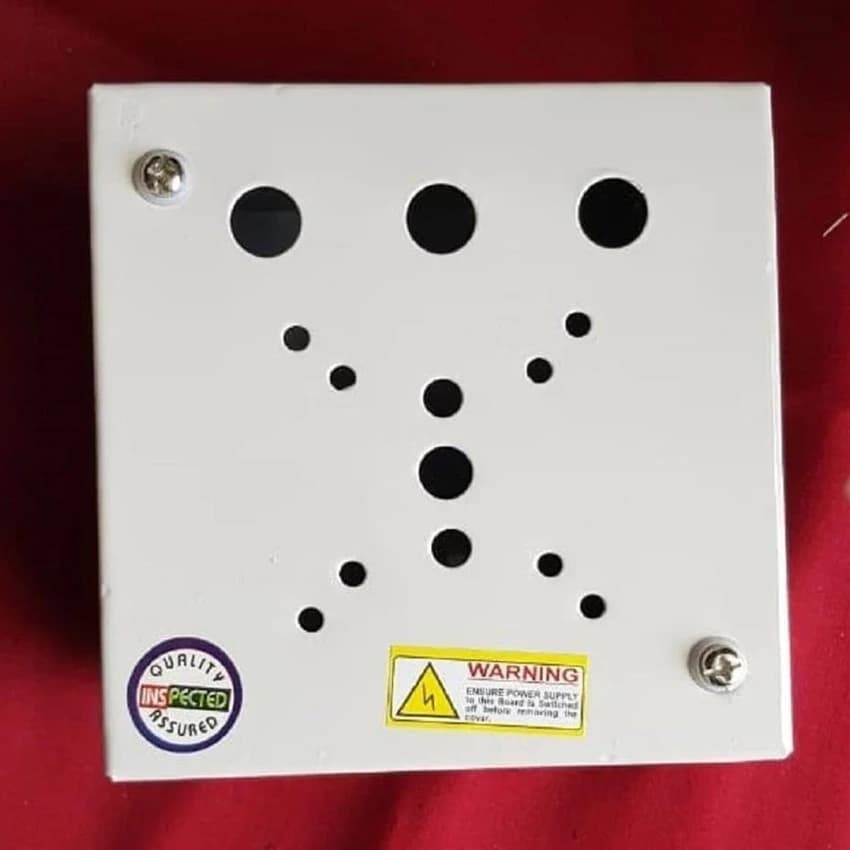 1 Way Rotary Switch Box | Mild Steel 100A Enclosure | Heavy Duty White Panel Box