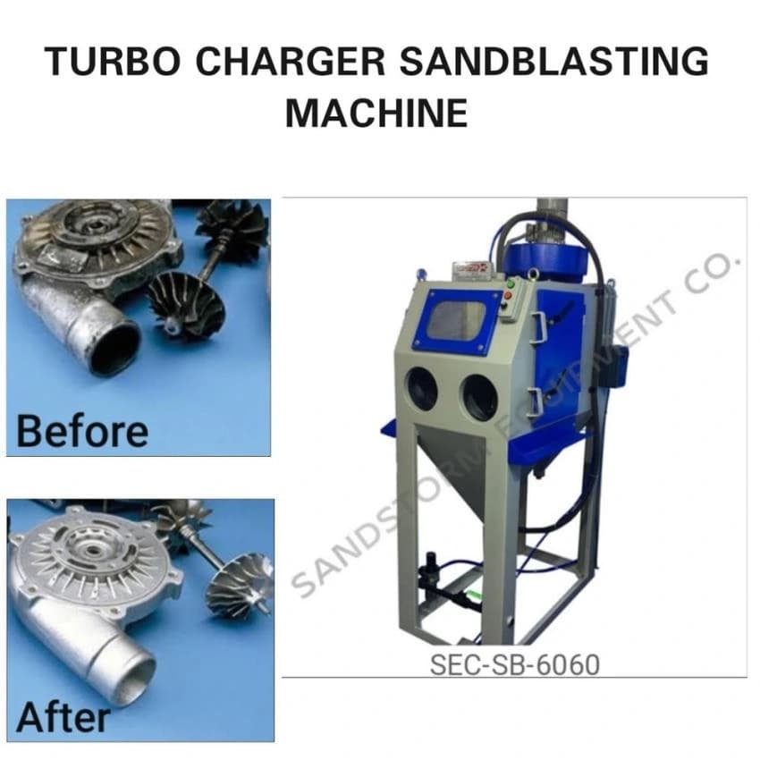 Turbo Charger Sand Blasting Machine, Automation Grade: Semi-Automatic