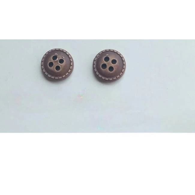Plastic Buttons In Wooden Look