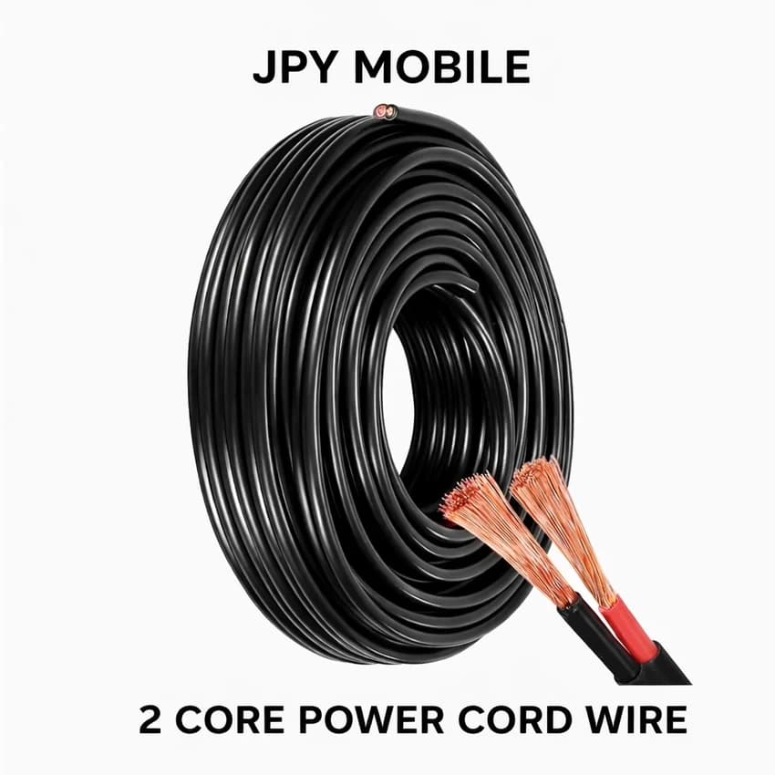 2 Core Flexible Copper Wire Black Electrical Wire 2 Core
