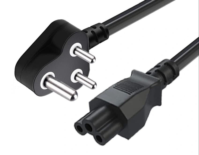 FEDUS 1M Mickey Mouse Laptop Power Cable IEC-C5 to 3-Pin Plug 0.75 SQMM Copper 18AWG 6A
