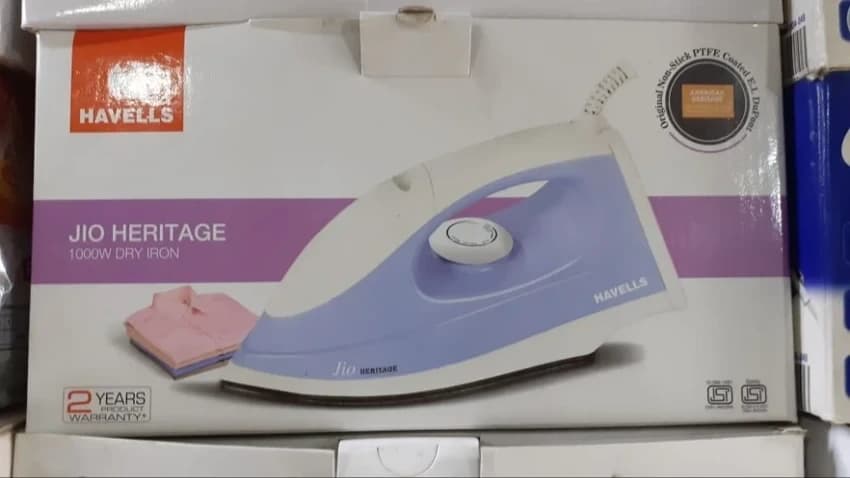 Plastic Havells 1000W Jio Heritage Dry Iron