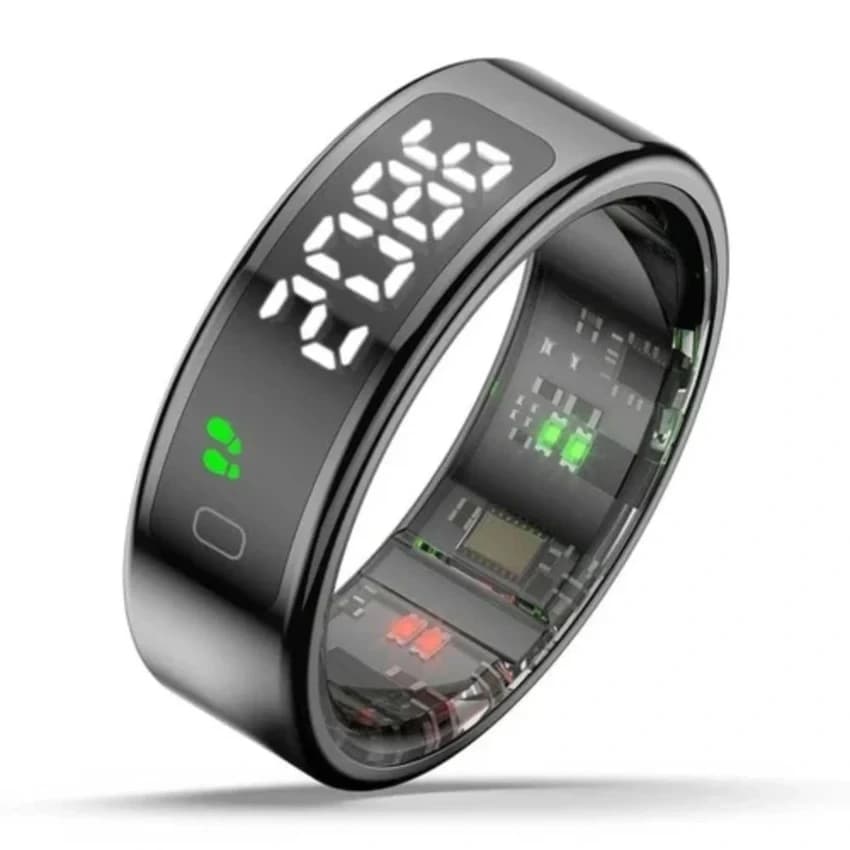 Stainless Steel Halo Smart Ring