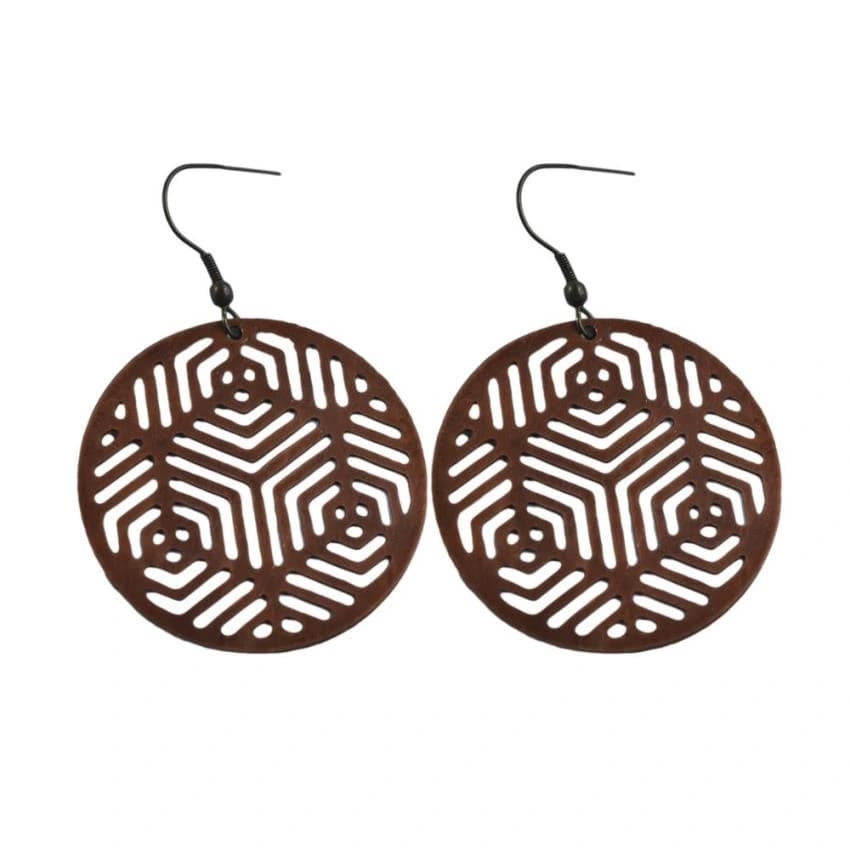 Modern Brown Earring