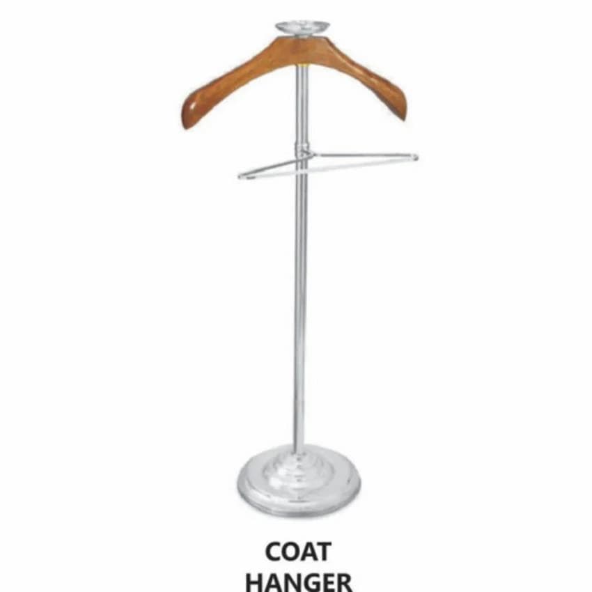 Brown Eston Wooden Coat Stand Hanger, For Hotels & Home