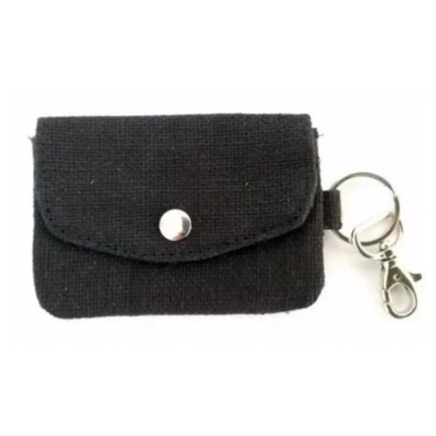 Plain Black Jute Pouch