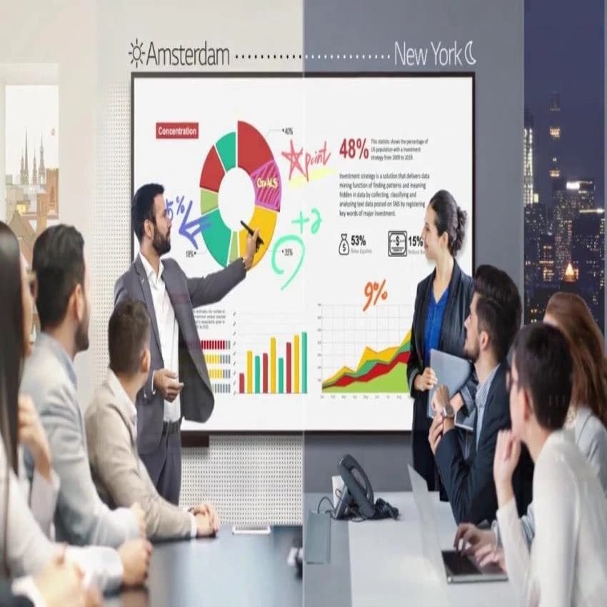 Rectangle LG Interactive Touch Screen Digital Display Signage, Contrast Ratio: 5000:1