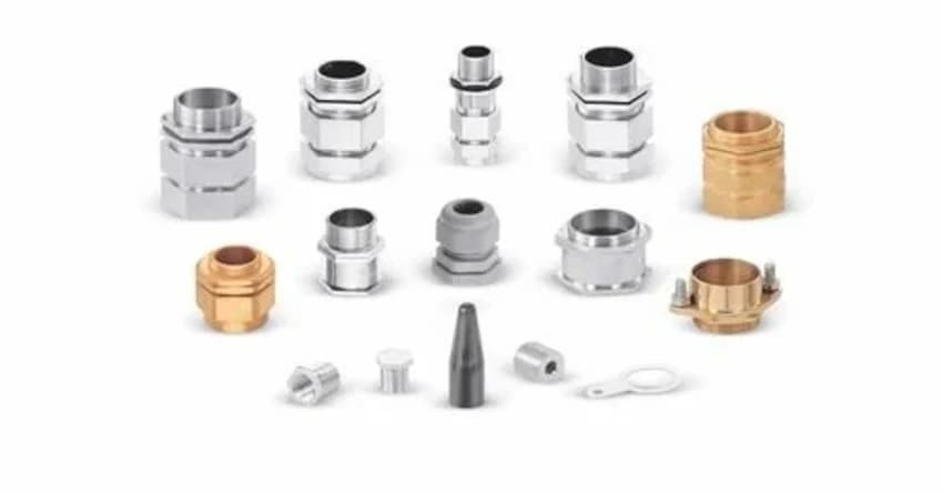 Cw 4 Part Brass Cable Gland