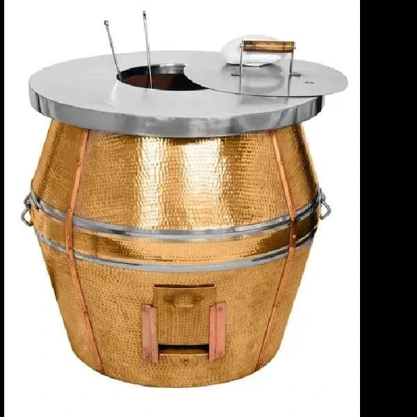 Copper Barrel Hammer Charcoal Tandoor