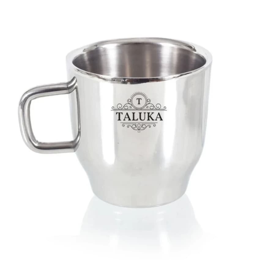 Stainless Steel Mirror Finish Insulated Double Wall Coffee and Tea Mug Cup 200 ML