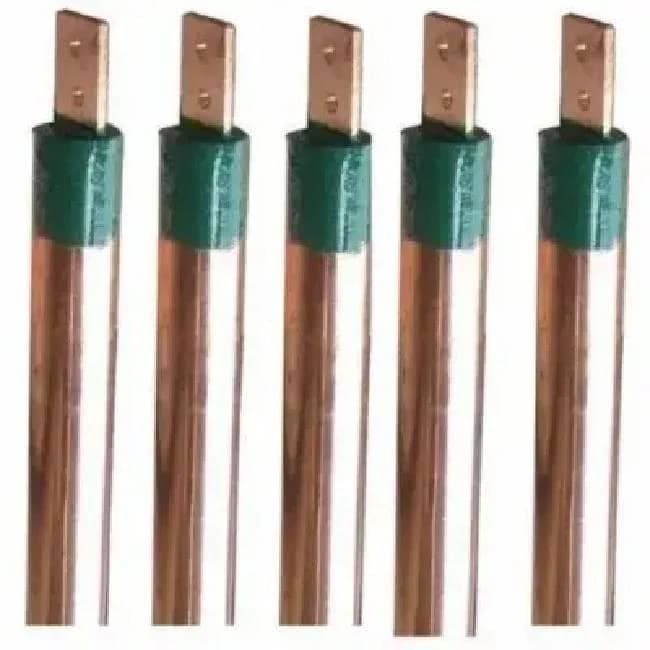 Copper Earthing Electrode 2 Mtr x 50 mm for Commercial Applications With Earthing Pit & Chemical Bag