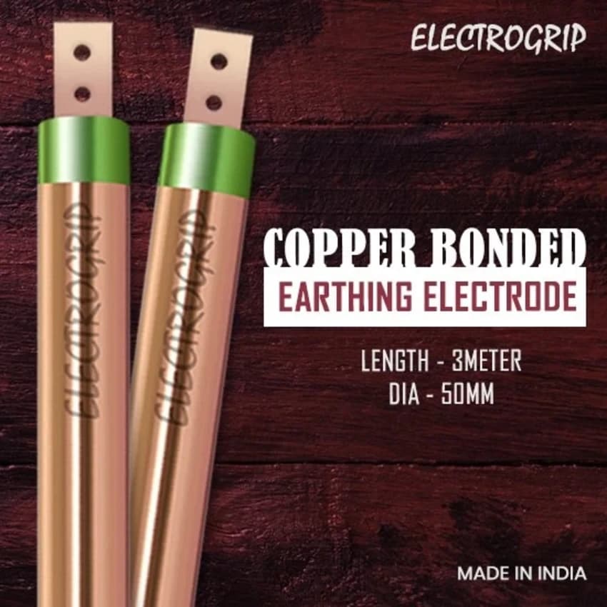 Strip In Pipe Electrogrip 50mm 3 Meter Copper Bonded Earthing Electrode