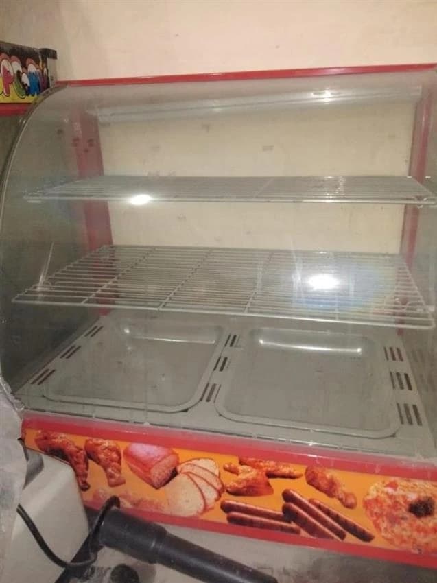 Imported Glass Hot Case Counter, For Commercial