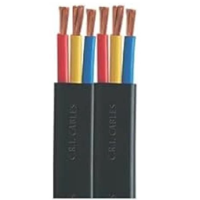 CRI 2.5 sq.mm Copper 3 Core Flat Cable for Submersible Pumps