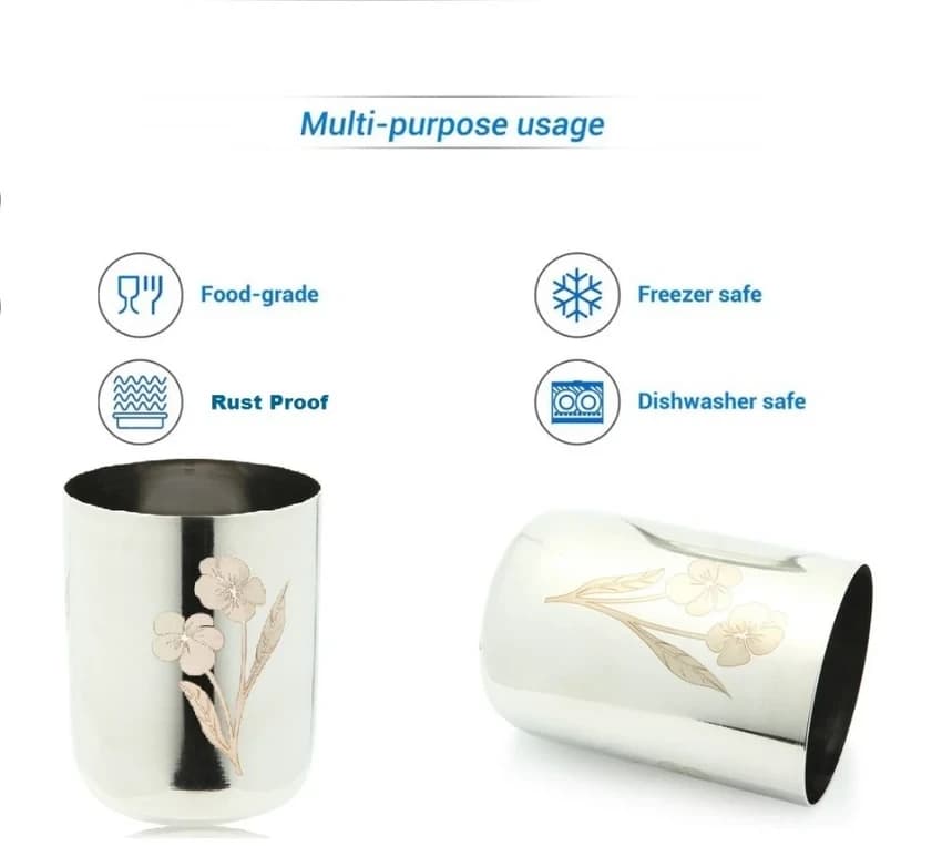 Tallboy Stainless Steel Glass And Tumblers ( Water Glass) for Hotel/Restaurant