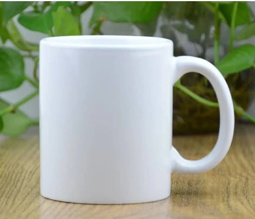 White Printed Coffee Mug