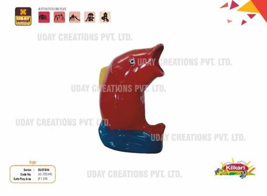 FRP Fish Dustbin, Size: 1.3 M Dia