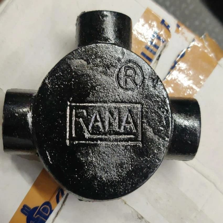RAMA Cast Iron Round Junction Box, 3 Way