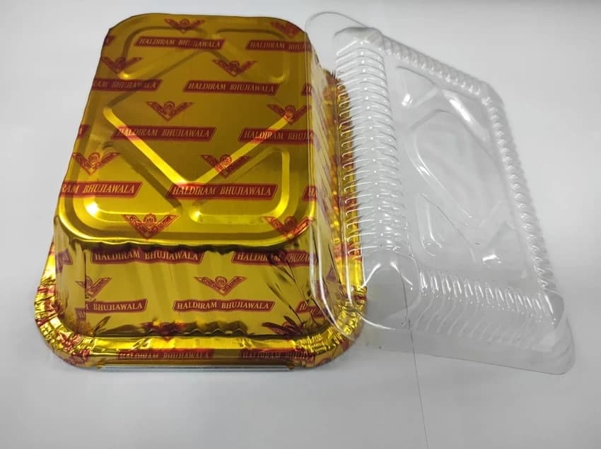 450ml Aluminum Foil Container with Transparent Lid