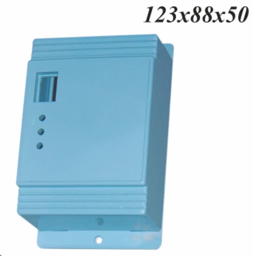 Gray /Blue ABS PNT-06 Water Level Enclosures, Square, Size/Dimension: 123X88X50