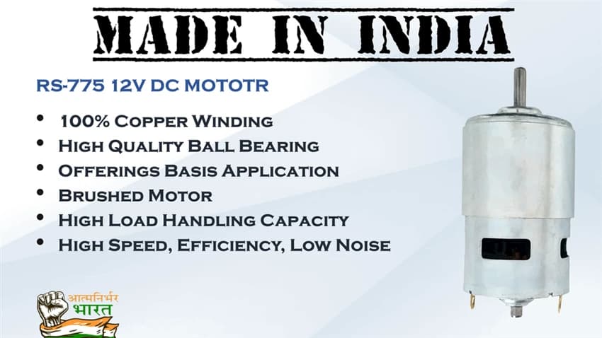 RS 775 12V DC Motor / For DC Fan / Agriculture Spray Pump Motor / Made In India