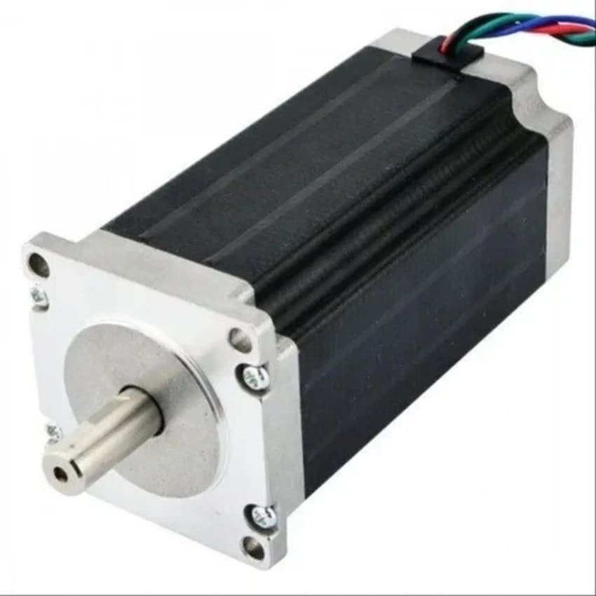 NEMA 24 (60mm) Stepper Motor With 120 kg-cm Holding Torque (2.0 A, 1.2°, 9.5mm Shaft)