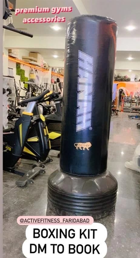 Black Standing Punching Bag