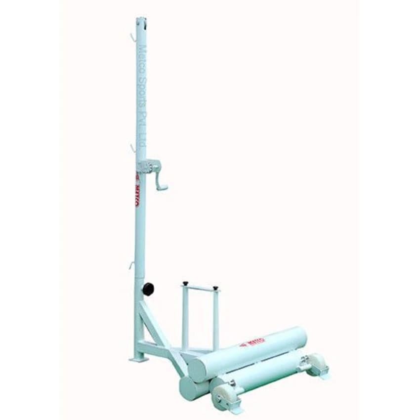 White Metco Badminton Pole Movable Code 8130, For Sport