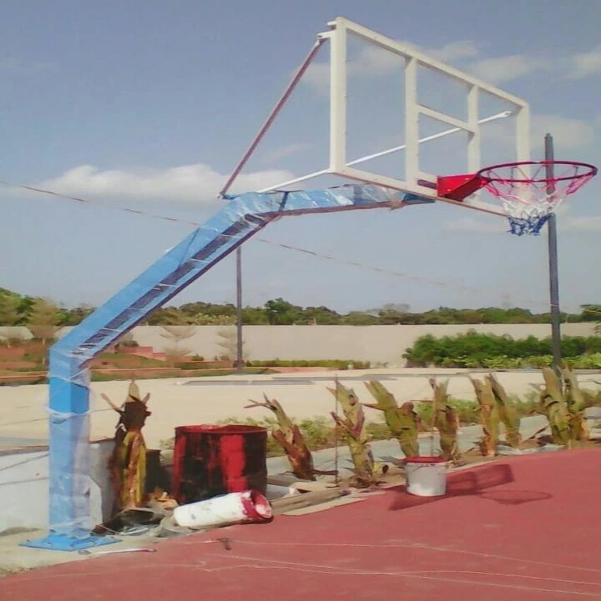 SSV Movable Mild Steel Basketball Pole, Size: 12 Feet