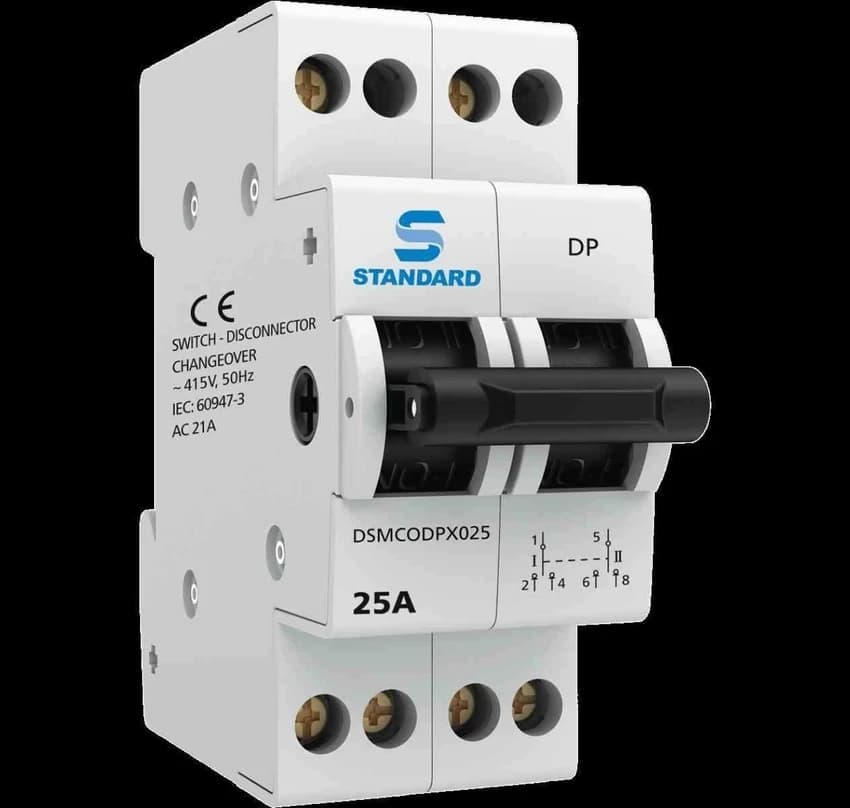 Mcb Type Change Over, Poles: 2 Pole, Current Rating: 25 A